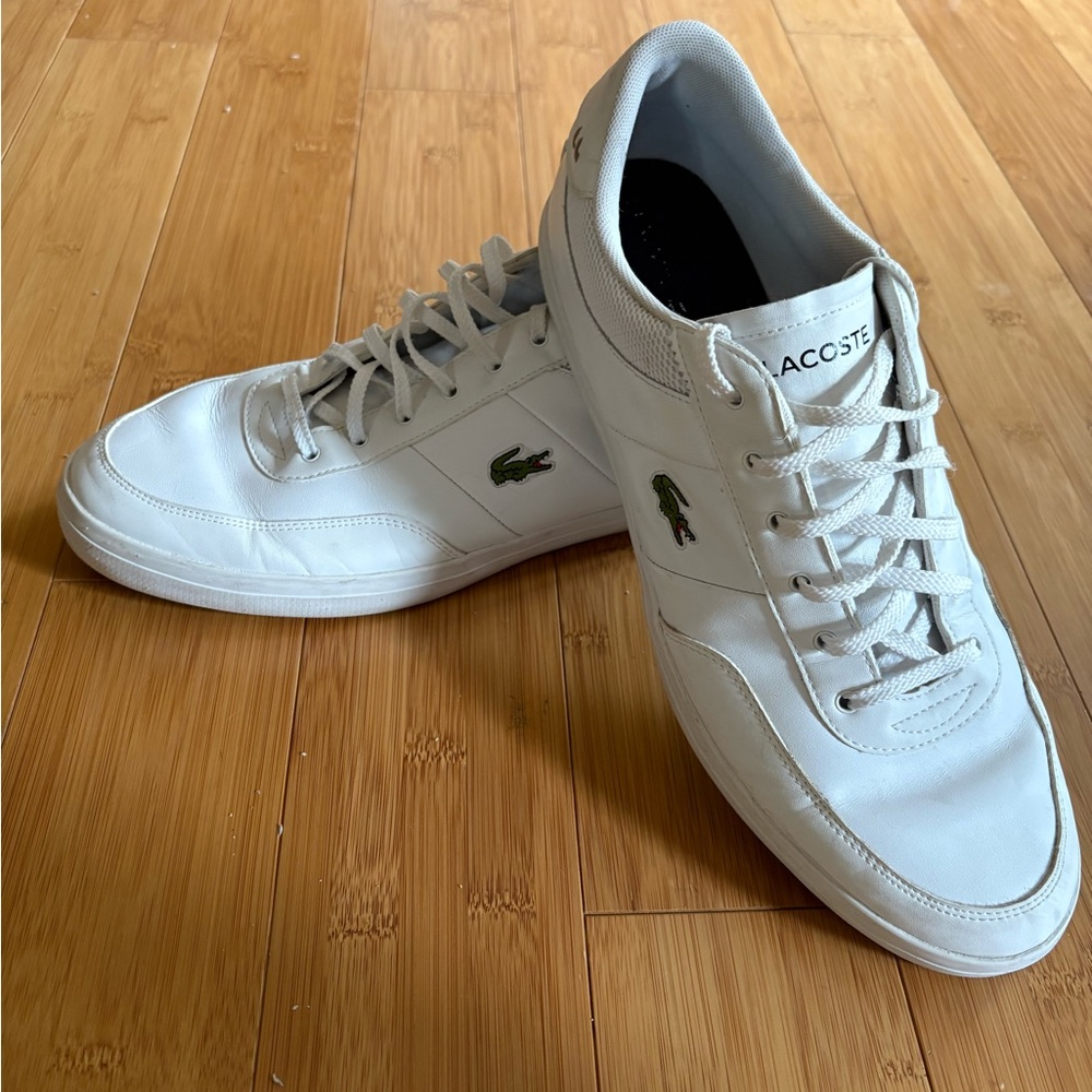 Lacoste Court-Master White and Black Sneakers